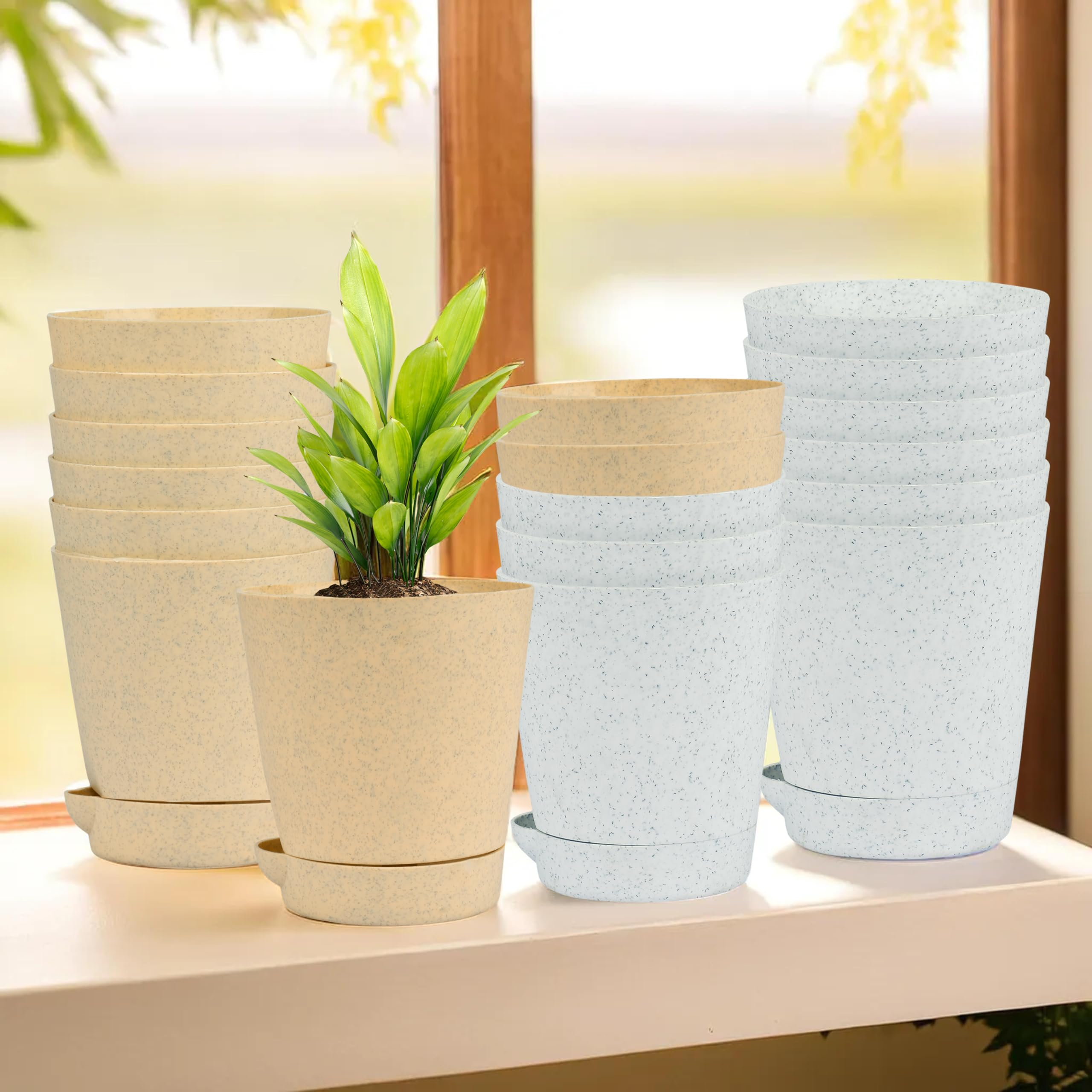 Kuber Industries Flower Pots - 12 Pack -11
