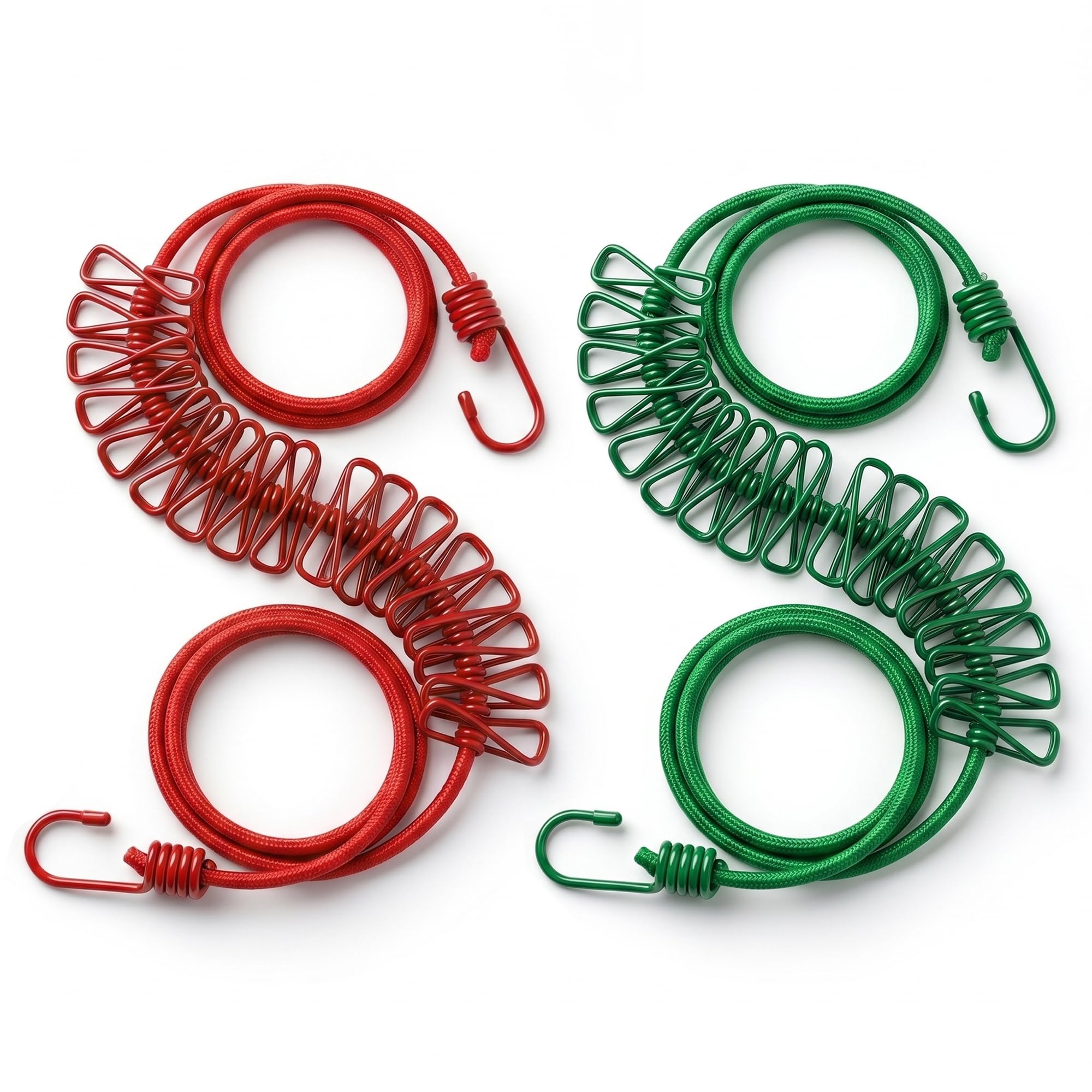 Bungee Cords with Hooks, Heavy Duty Elastic Tie Down Cords, Stretch Cargo Straps with Metal Hooks for Luggage, Camping, Outdoor, Travel, Truck, Car, Motorcycle (2m + Expandable, 2 Pcs) — Amazon image 10