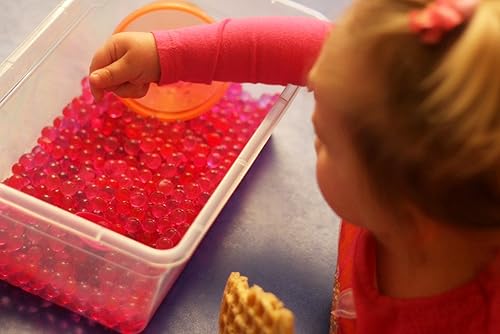 Miniatura 4 de Cuentas de almacenamiento de agua Jelly Marbles -13600 bolas  Las esferas absorben 300 veces su peso en agua. Elige entre 12 colores (transparente)