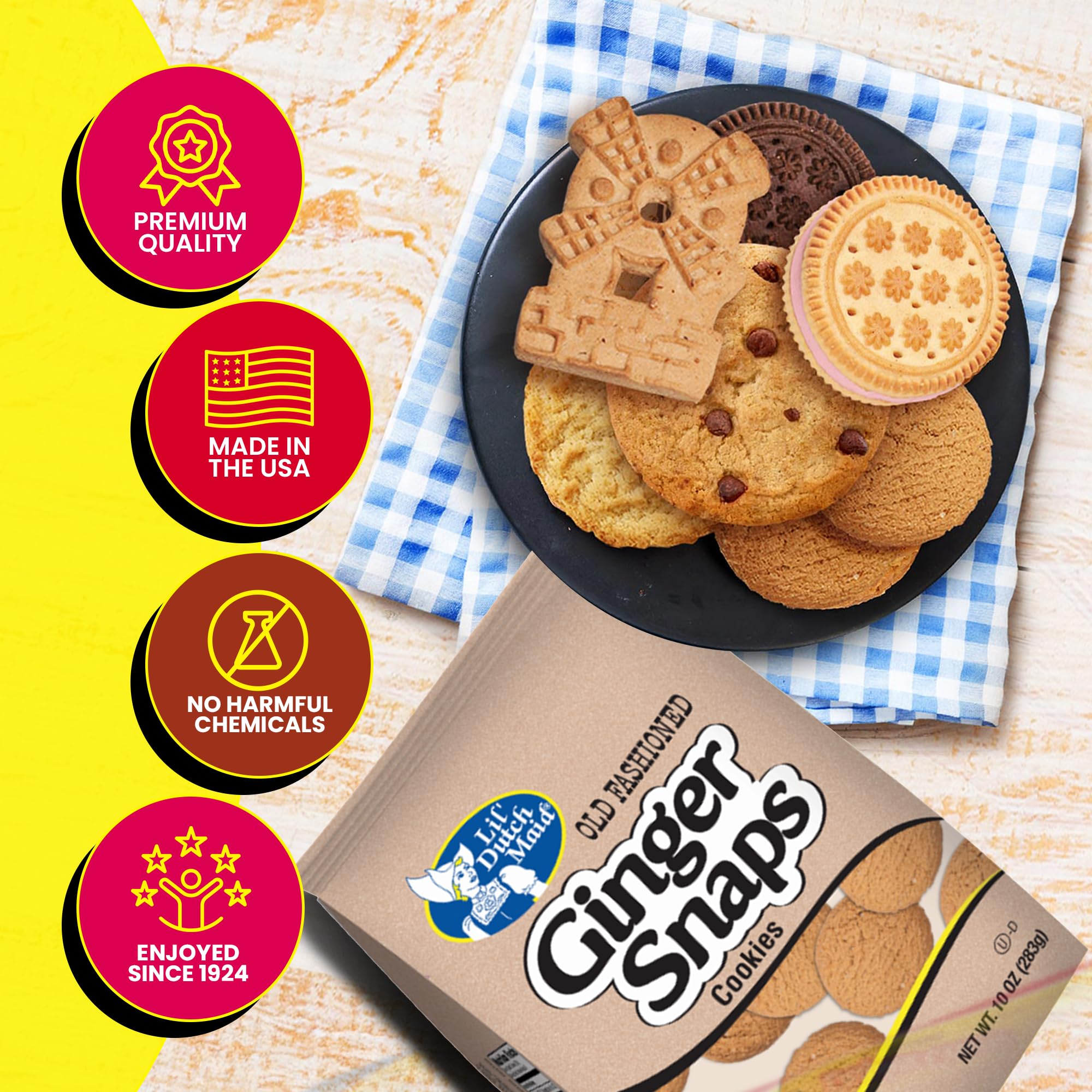 Amazon.com: Lil Dutch Maid Old Fashioned Ginger Snap Cookies | 9