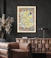 Vista 6 de Mapa de Escocia - Arte histórico del mapa escocés de L.G. Bullock. John Bartholomew & Son Ltd. Edimburgo, 1950, mapa de regalo escocés, arte