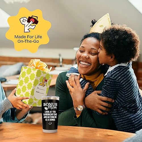 Miniatura 2 de KLUBI Vaso de regalo de cumpleaños para mamá, taza de viaje de 20 onzas para café, idea de regalo para el día de la madre para la mejor madre, día