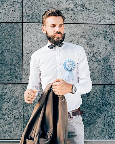 Miniatura 7 de Baby Bee Baby Shower Mommy Sash Embarazo Sash Recuerdo Baby Shower Flor Cinturón de vientre, Azul lago