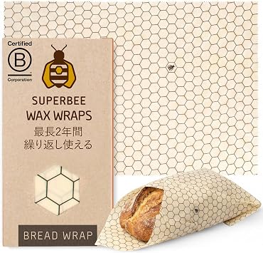 SuperBee Beeswax Wraps | Big Daddy XXL | Hexagonia | Reusable, Eco-Friendly, Zero Waste Food Wraps
