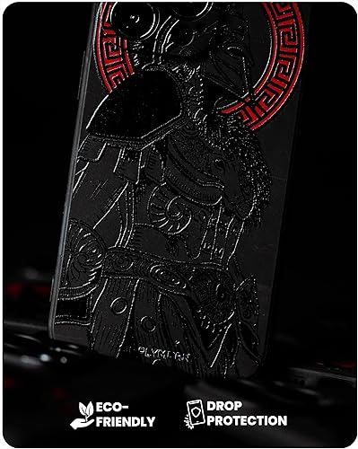 Miniatura 6 de SIMPLYMDRN Funda para iPhone 13 Pro Max brillante a prueba de golpes de la serie delgada para hombres, 6.7 pulgadas 2021, negro (negro gladiador)