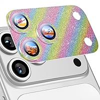 Vista 73 de Uyiton Protector de lente de cámara compatible con iPhone 17, no es fácil de romper, fuerte absorción, compatible con fundas, cubierta de pantalla