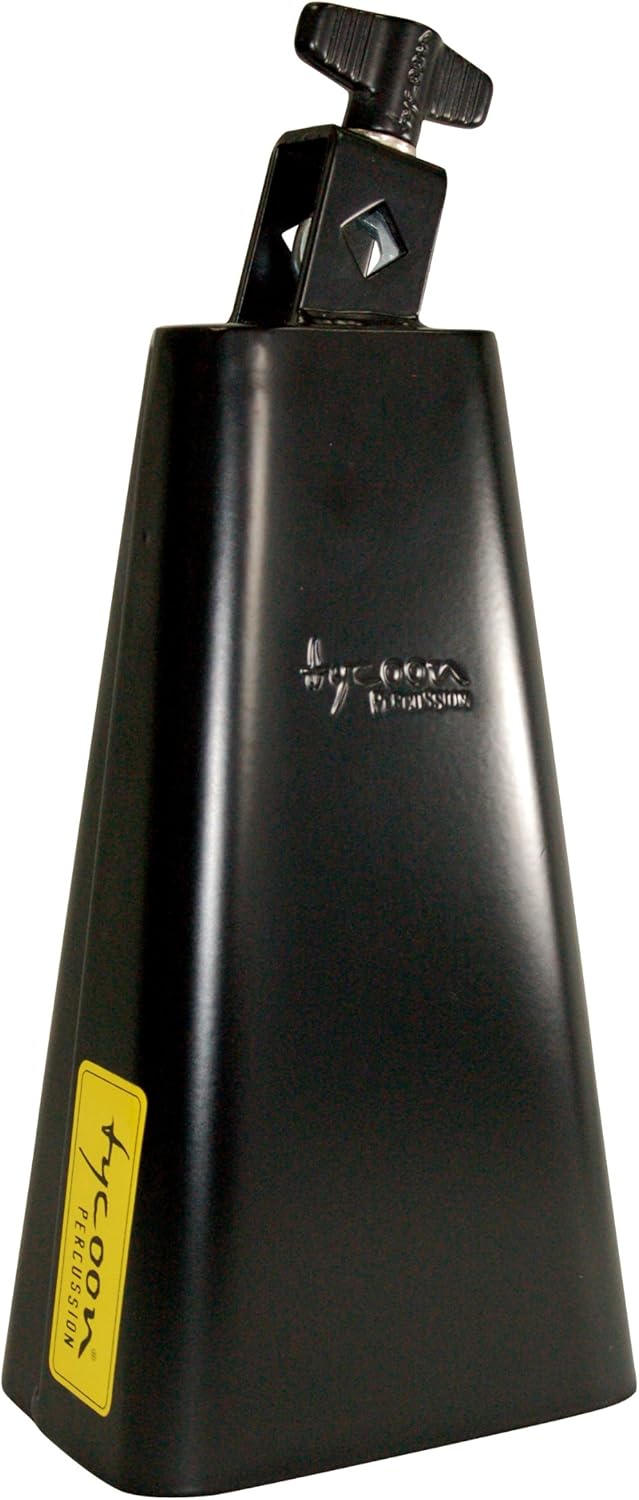 Tycoon 8" Black Powder-Coated Cowbell