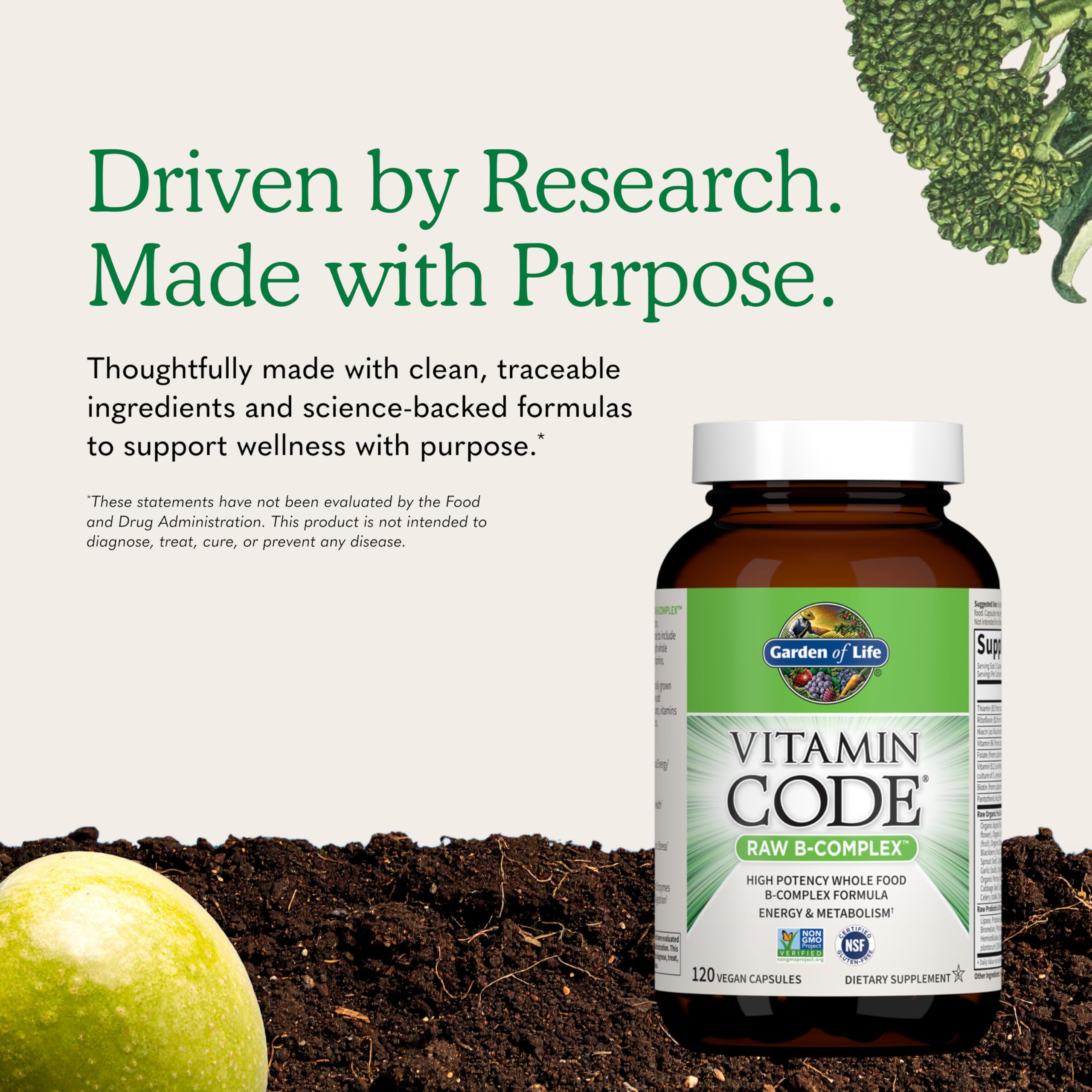 Garden of Life Vitamin Code Raw B-Complex, 120 Vegan Capsules — Amazon image 6