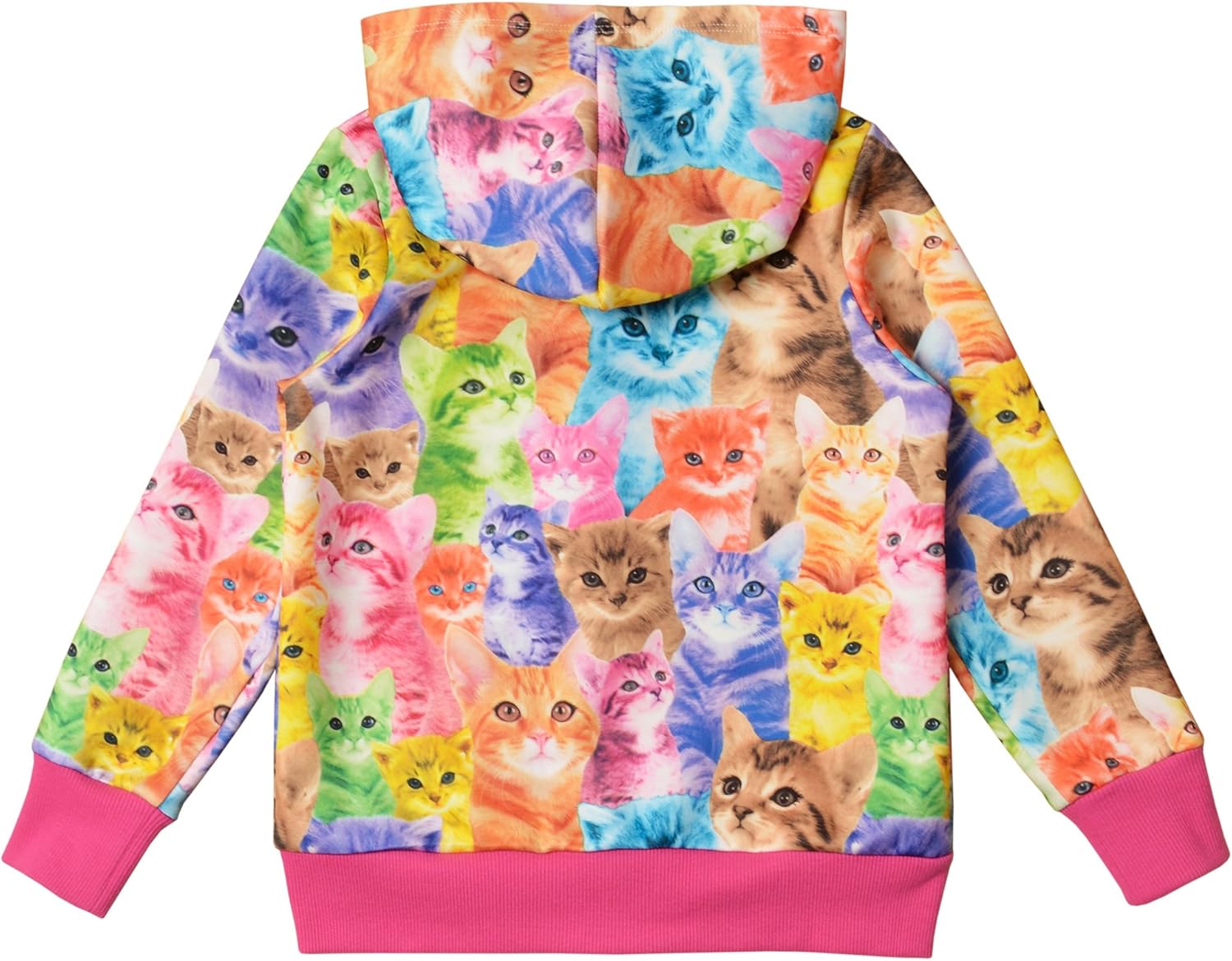 Girls Zip Up Hoodie Jacket Unicorn/Cat Sweatshirt with Pockets - Image 2