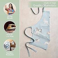 Vista 488 de Maison d' Hermine Delantal 100% de algodón para mujeres con bolsillo de cocina delantal de chef para hombres, decoración de Pascua