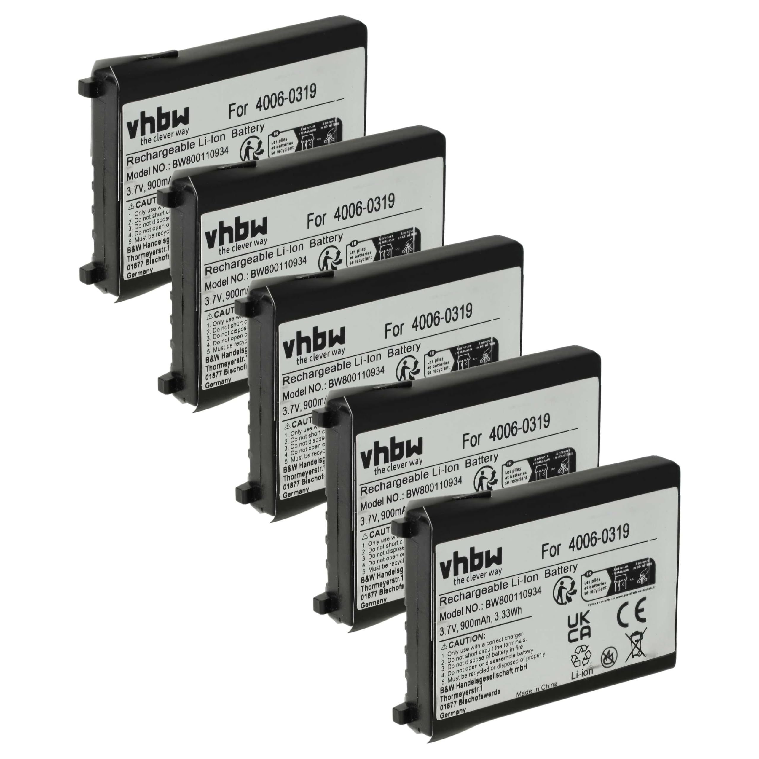 vhbw 5X kompatybilny z PSC Falcon PT40-100