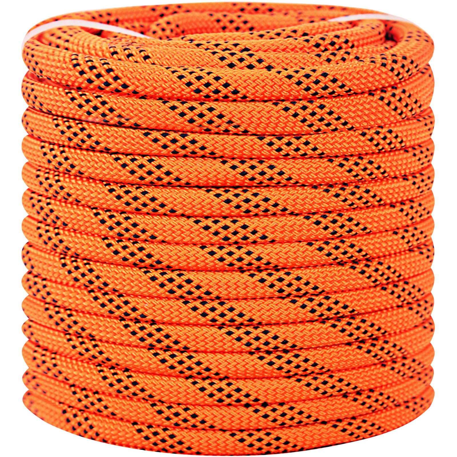 Meyoppm Braided Polyester Arborist Rigging Rope (3/8 inch x 150 feet), High Strength Arborist Rigging Rope for Outdoor Rock Climbing, Mountain Climbing, Hiking, etc