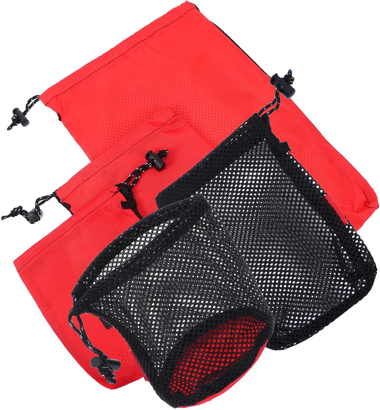 5pcs Travel Storage Bag Set Lightweight Foldable Oxford Cloth Drawstring Pouches for Organizing and Storing Items Portable Travel Organizer for Hiking and Camping