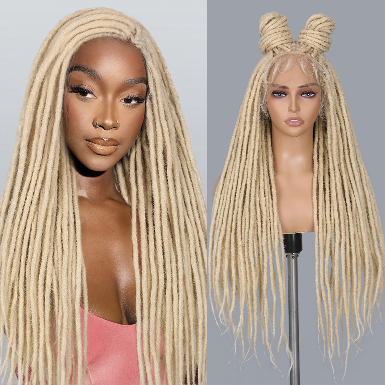 Amazon.com : HANNE Full Lace Dreadlock Wig with Baby Hair 30 