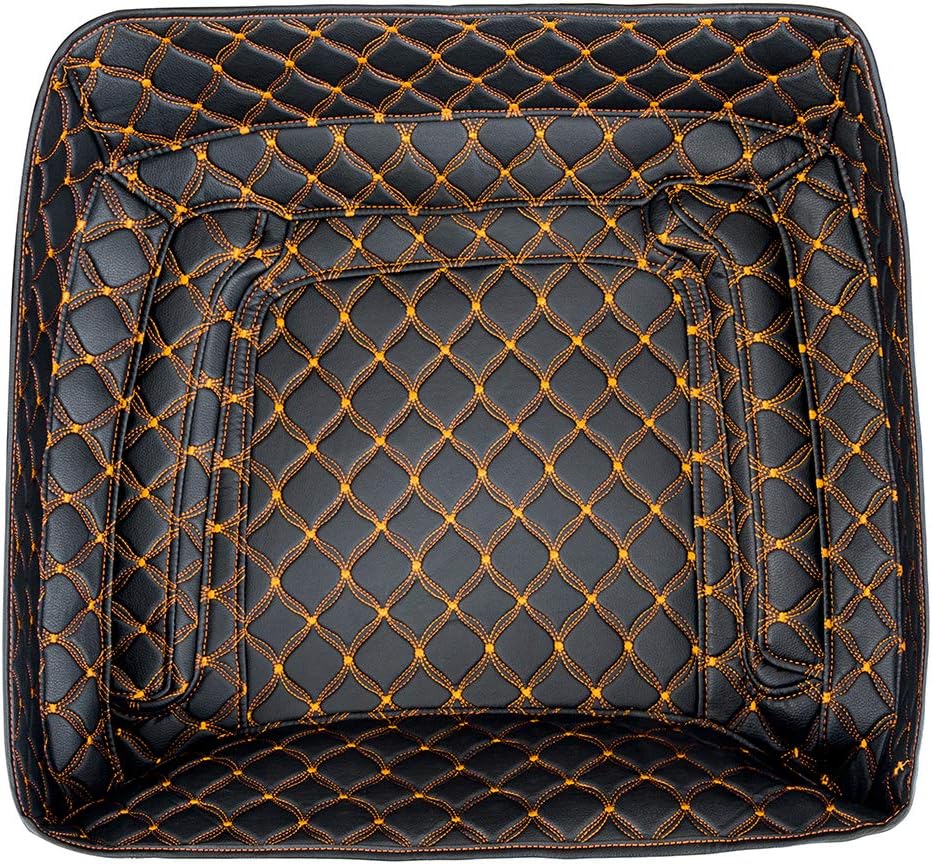 Moto Onfire Tour Pack Liners Carpet Inserts Fit for Harley/AB Tour Pack Luggage Trunk (Orange, King Tour Pack)