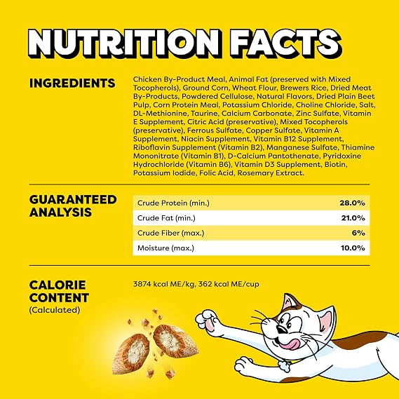 Temptations Indoor Care Crunchy Cat Treats, Chicken, 2.1 oz, 12 Pack | Indoor cat formula, supports digestive health & weight management, under 2 calories per treat, resealable stay-fresh pouch