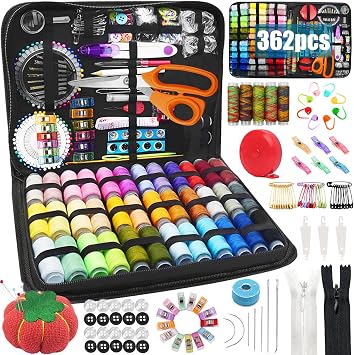 UBBOY Sewing Kit, 362PCS Premium Sewing Accessories for Home