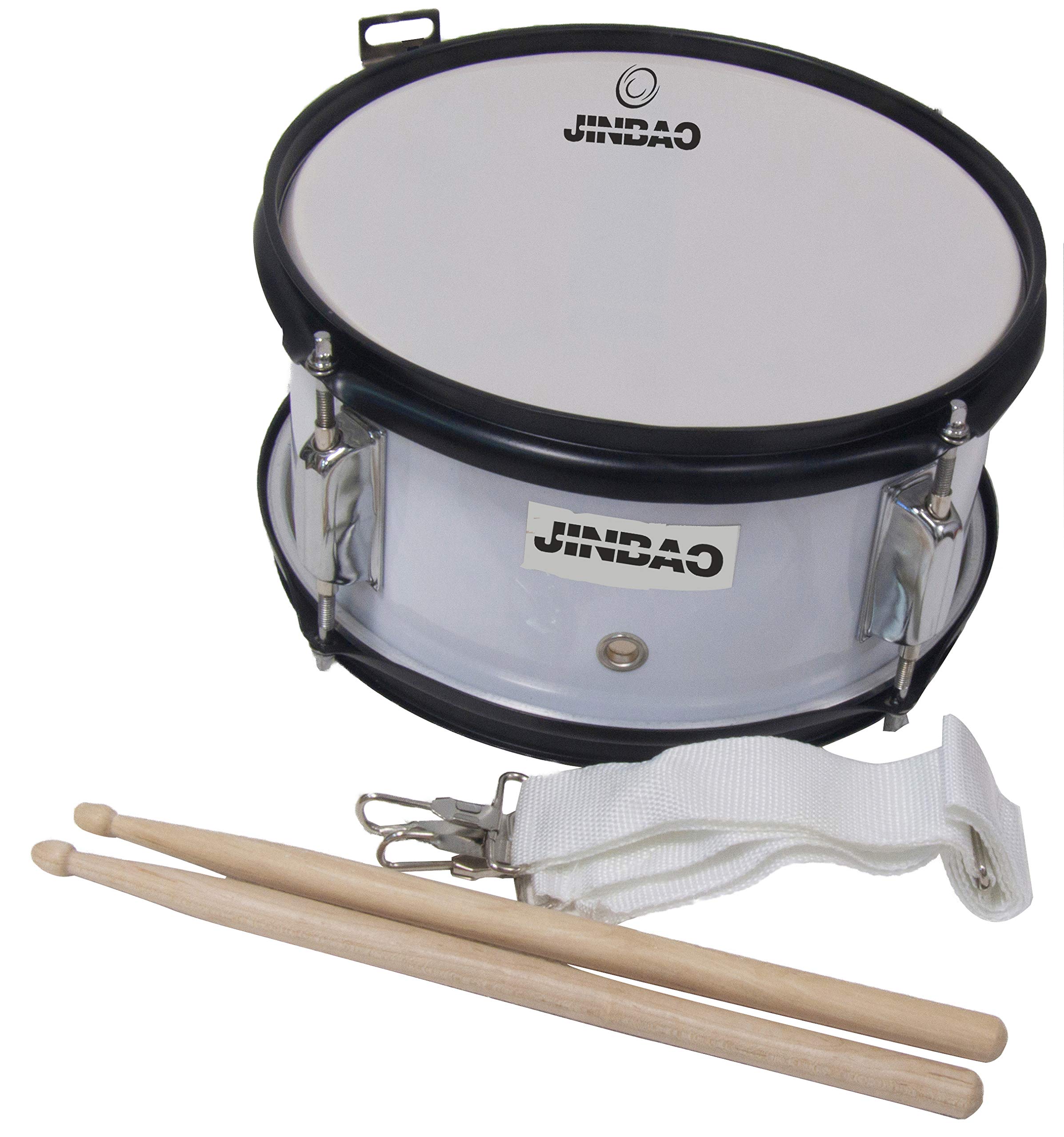 ROCKSTAR - Caja de Marcha Iniciación en Madera Afinable 1055H-5433 Tambor Incluye Correa y Baquetas, Instrumento Musical de Percusión, Parche afinable y bordonero. 26cm Diámetro y 13cm Altura