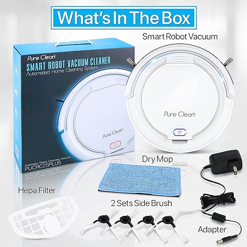 Miniatura 8 de Aspiradora robótica automática inteligente - Robot aspirador automático eléctrico delgado y recargable con navegación autoprogramada sensores