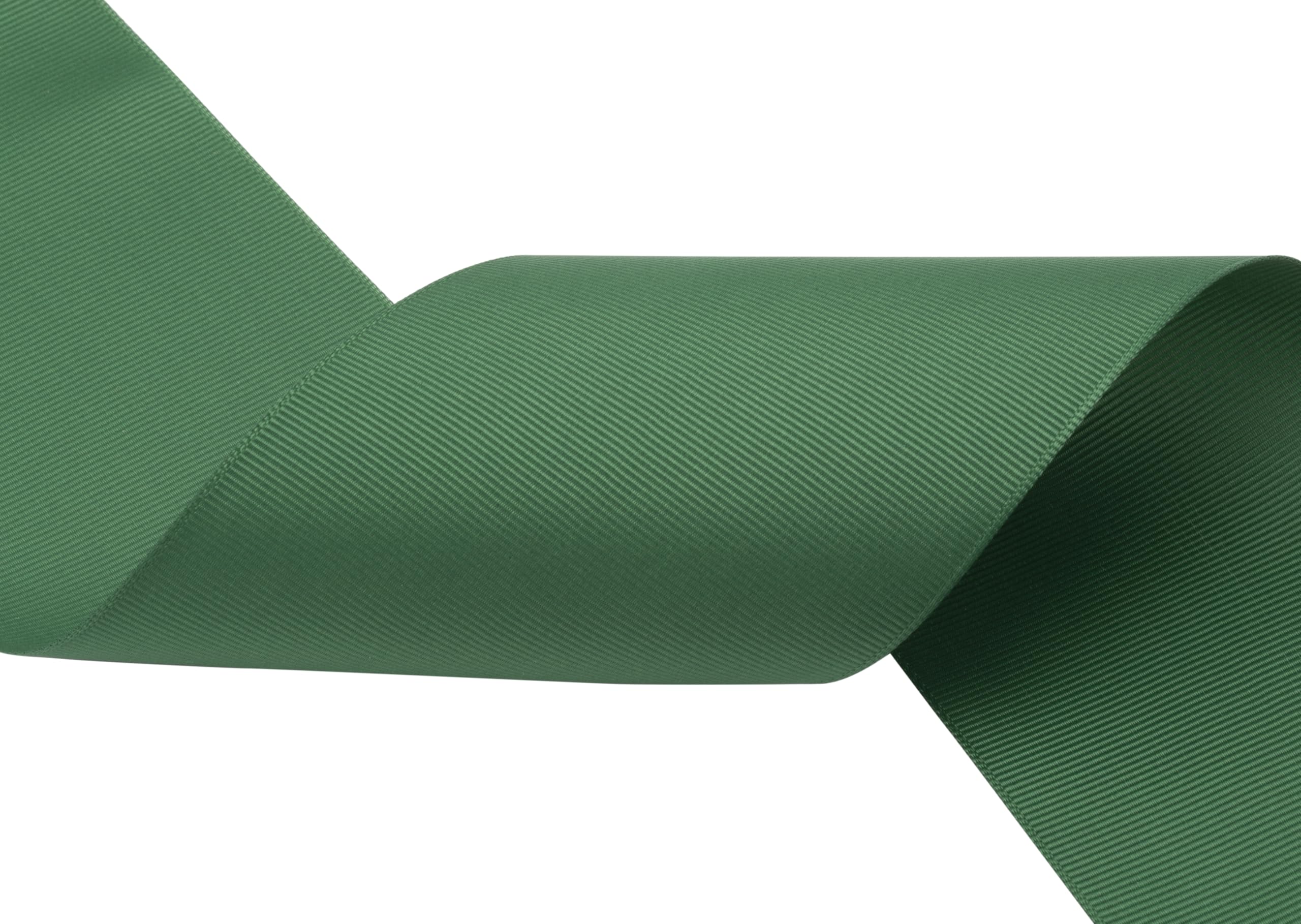 Ribbonitlux Grosgrain Ribbon 75mm x 22.5M Premium Polyester Craft Ribbon for Hair Bows, Gift Wrapping, Weddings & DIY Solid Forest Green(#587) 1 Roll - Image 4