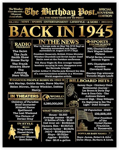 Miniatura 46 de Stuff4 Póster dorado de cumpleaños número 30 sin marco, periódico dorado nacido en 1995, feliz cumpleaños 30 para hombres y mujeres, regalos retro