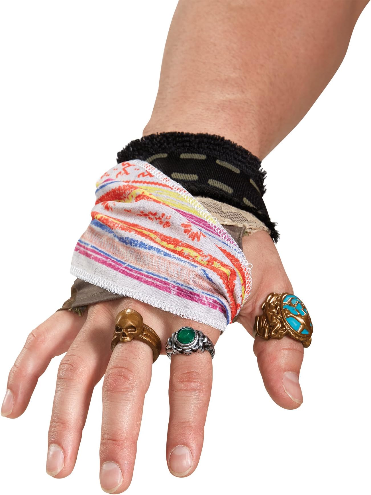 Disney Men's Potc5 Captain Jack Sparrow Hand Accessory Kit
