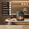 Freidora de Aire Grande dreame de 7Qt, SmartSteam, 6-en-1, Sin Voltear, Recubrimiento Cerámico | Flujo de Aire 360°, Vapor para Crujiente y Jugoso, 12 Preajustes, Libre de PFAS, Ventana de Visualización, Diseño Compacto, Apta para Lavavajillas, AF30 Negro 3
