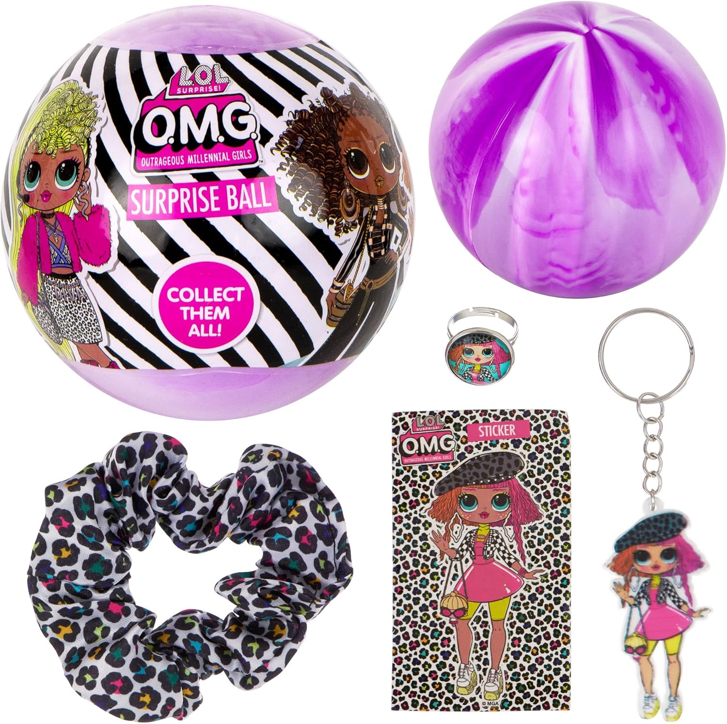 Lol Surprise Ball Lol Purple Ball Bouncy Ball Lol Light Up Ball