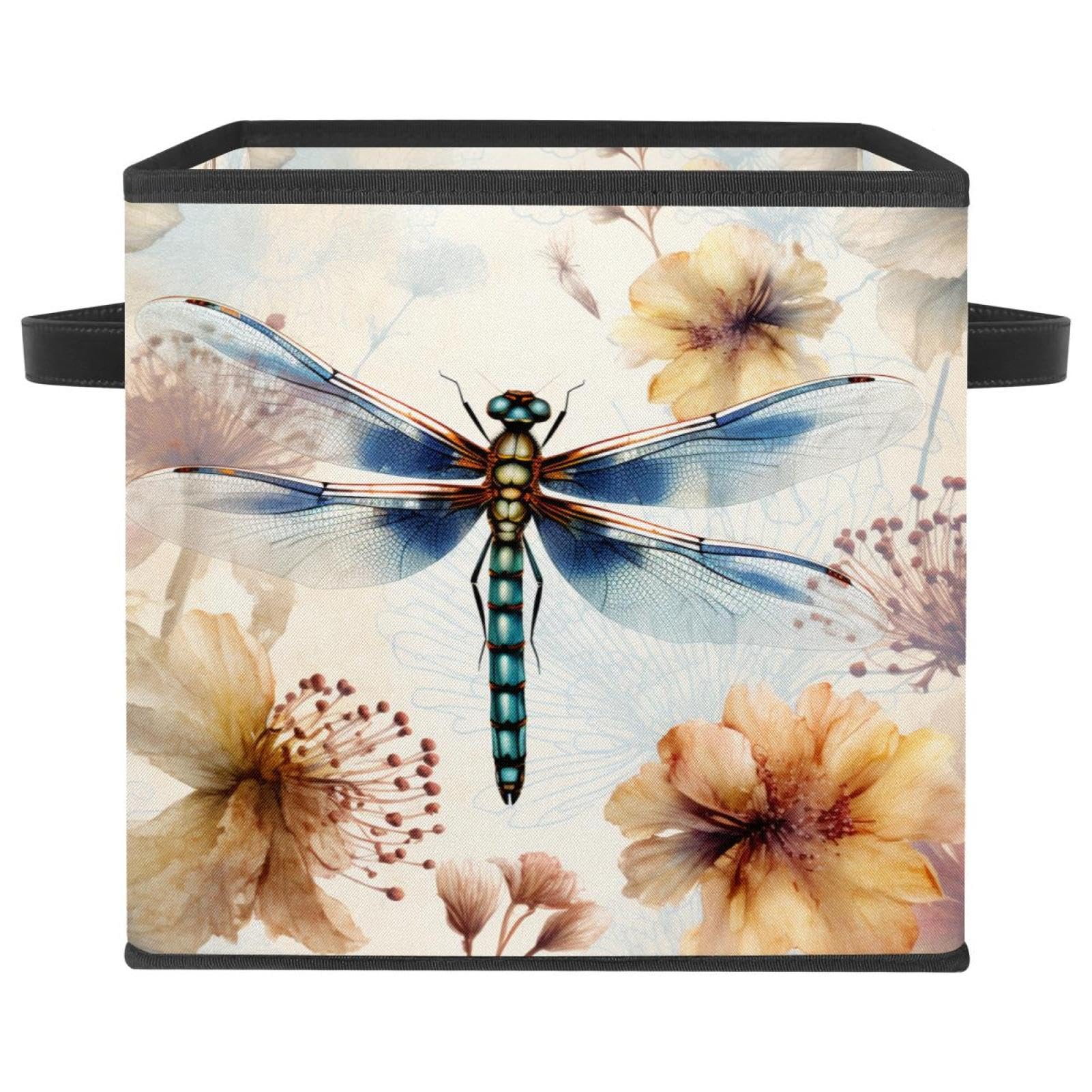 Boîte cubique Fancy Libellules F pour organiser les vêtements de dressing