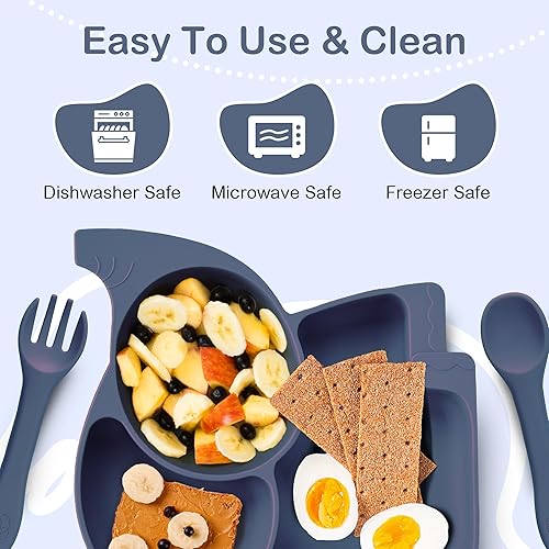 Miniatura 3 de Juego completo de alimentación de silicona para bebés, más de 6 meses, artículos esenciales para la alimentación del bebé  Baberos de silicona,