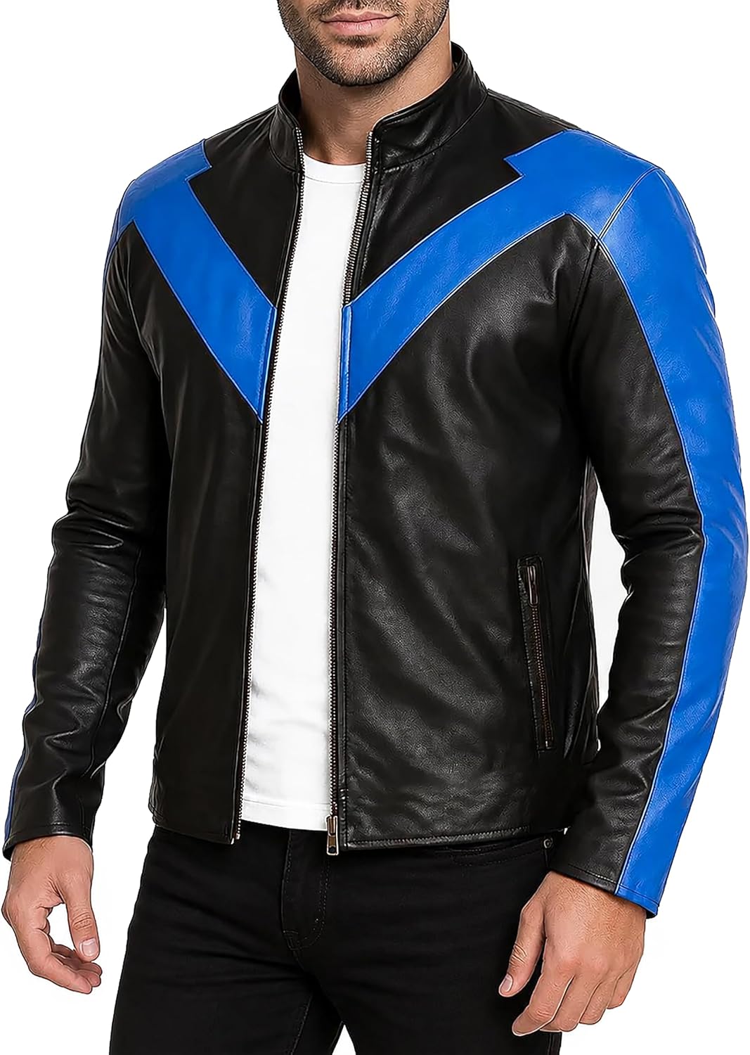 Mens Costume Cosplay Jacket - Casual Biker Style Leather Jacket | Collection Halloween Outfits