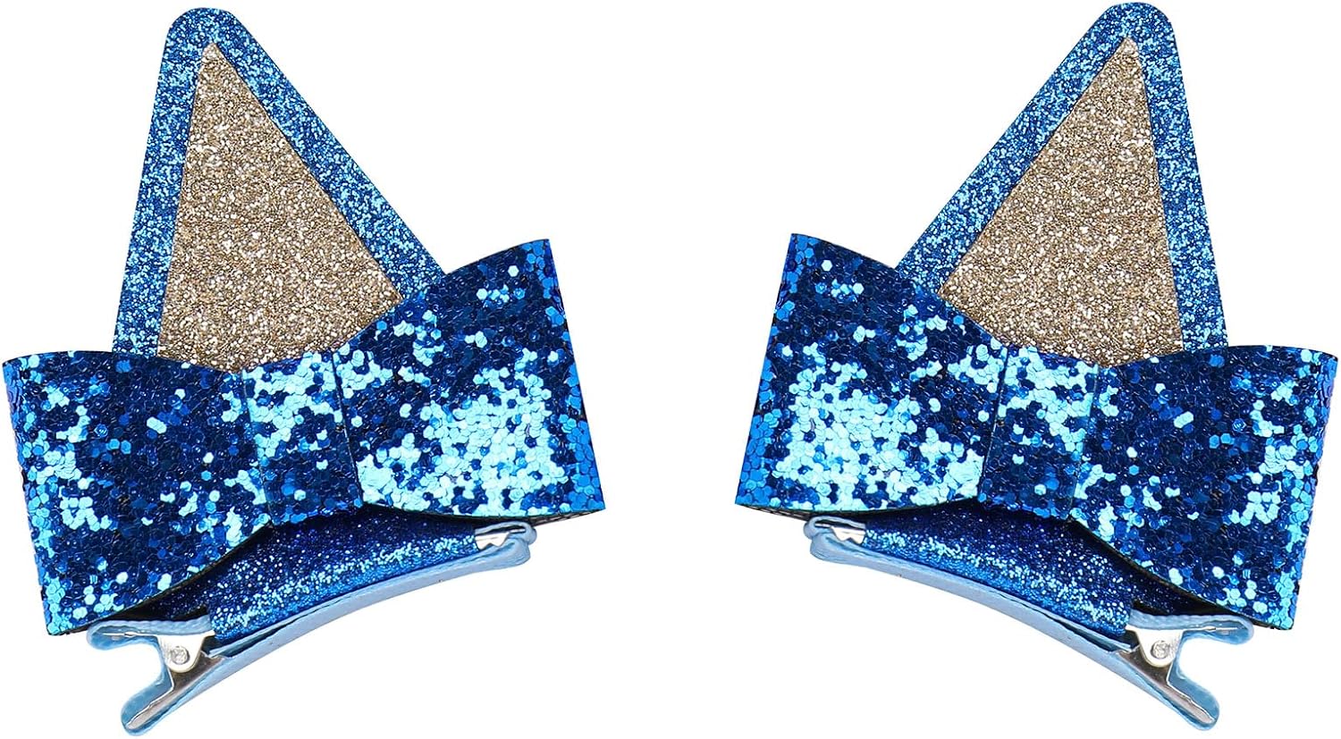 IMEKIS Toddler Birthday Girl Sparkle Confetti Ruffle Tutu Dress Dog Ears Hair Clips Outfit Cake Smash Photo Shoot 1-6T - Image 4