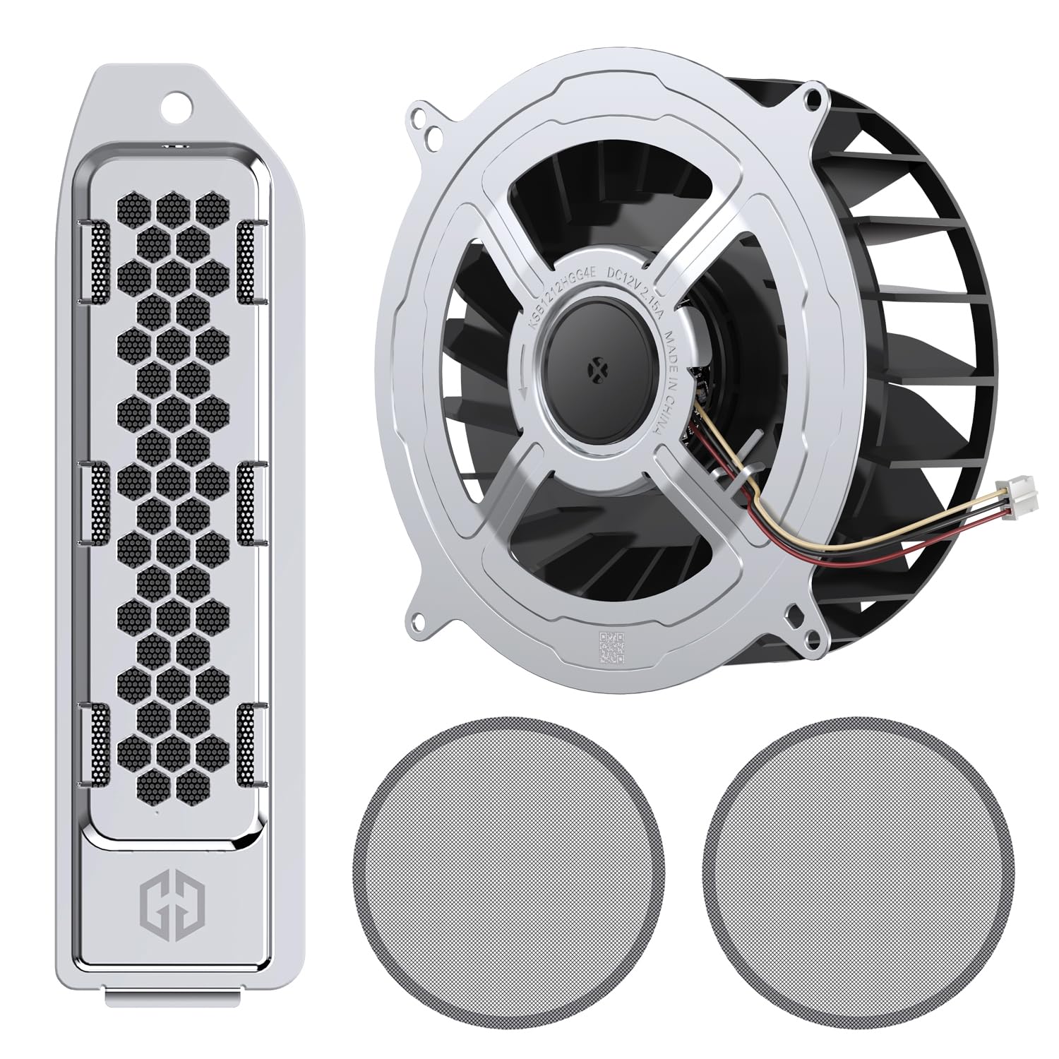 GRAUGEAR PS5 Internal Cooling Fan Replacement Parts, PS5 Cooling Fan Upgrade Replacement Dust Cleaning Kit