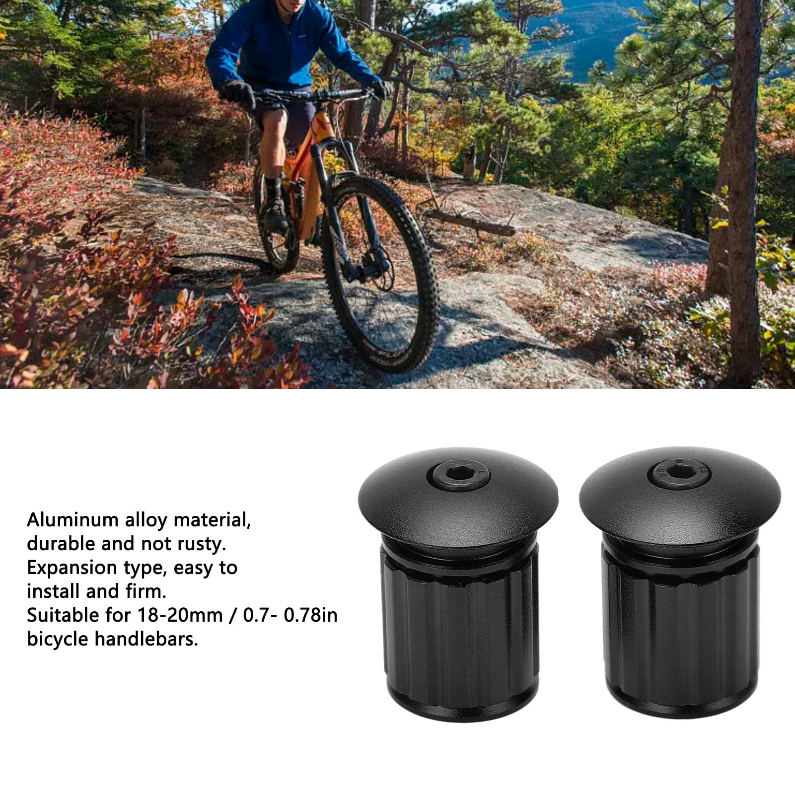 Bar End Plugs Huhudde 1 Pair Bicycles Bar End Caps For Most Bicycles ...