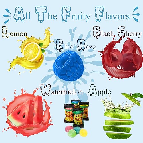 Miniatura 4 de Calcetines de Navidad. Tres caramelos duros originales surtidos en 0.42 onzas. Paquetes y ocho tubos agrios crujientes (1 media, el embalaje puede