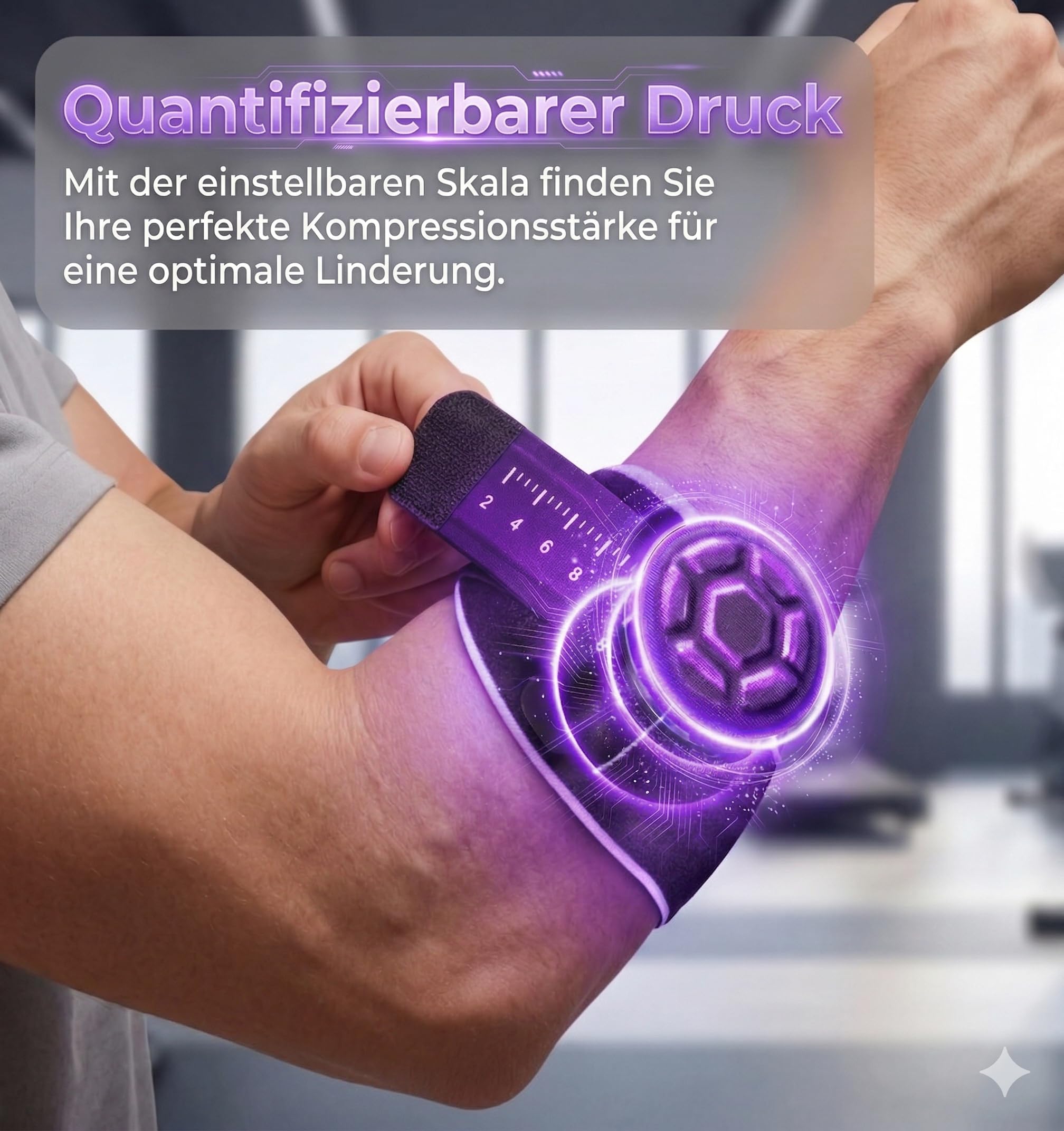 Ellenbogenbandage Tennisarm Bandage für Tennisarm und Golferarm ,Leichte Manschette fürTennisarm,Einstellbare Schmerzlinderung bei Epicondylitis für Sehnenentzündung,Arthritis,Rechts und Links Unisex