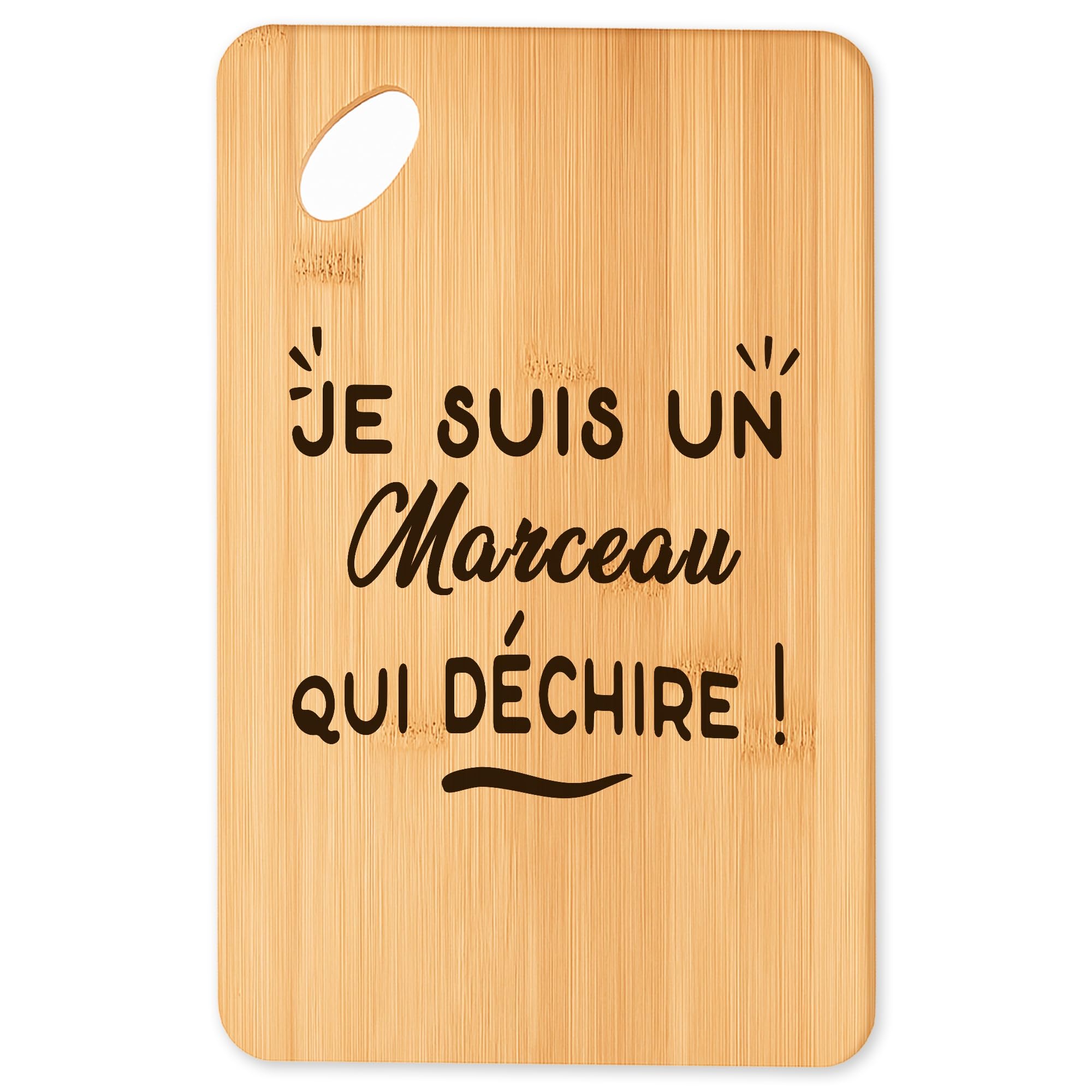 Planche à découper Marceau le cadeau original en bambou pour les passionnés de cuisine