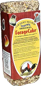 Farmers' Helper Original Forage Cake For Chickens, Turkeys, Peafowl, Guinea Fowl, Geese, Pheasants and Ducks, 13 Ounces