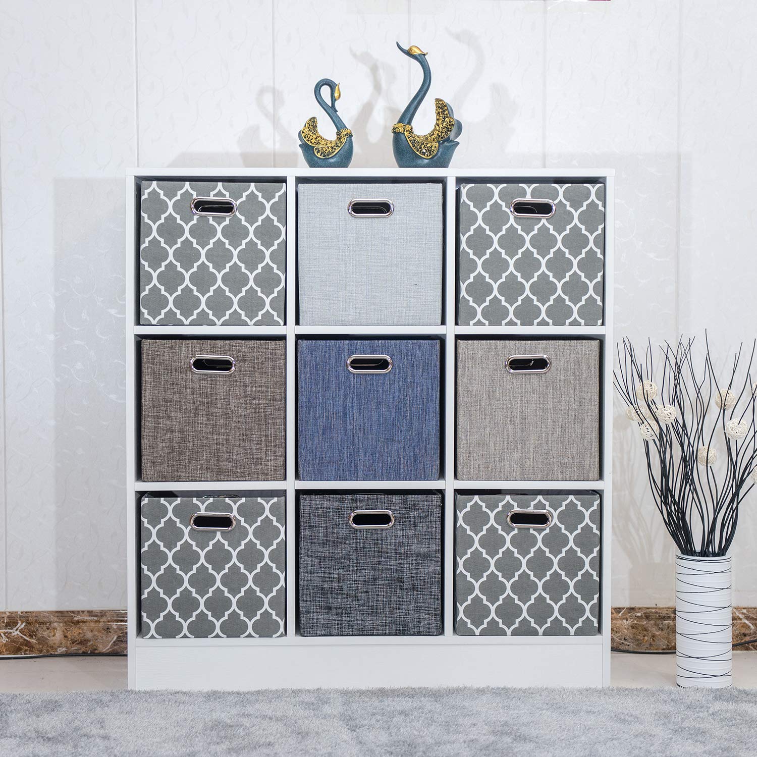 Buy Posprica Kallax Cube Storage Boxes, Foldable Storage Cubes Baskets