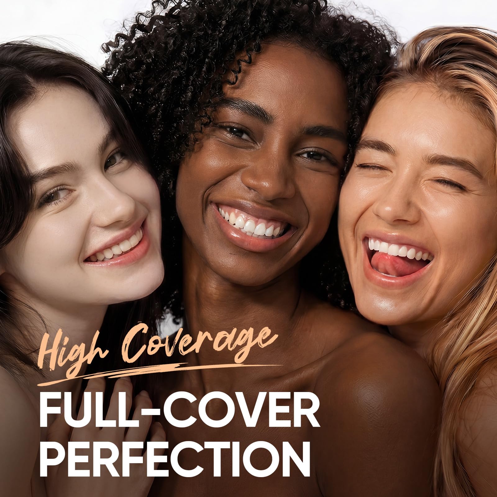 Make-up-Grundierung mit voller Abdeckung und leichter Textur, perfekte Passform auf der Haut mit glänzendem Satin-Finish, fettkontrollierend, wasserfest, schweißfest. BB Cream Koreanisch, CC