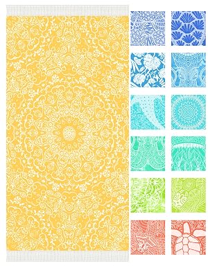 Thin Turkish Beach Towel Lightweight Soft Cotton Extra Large XL Oversized Sand Free Sandproof Absorbent Quick Dry Towels