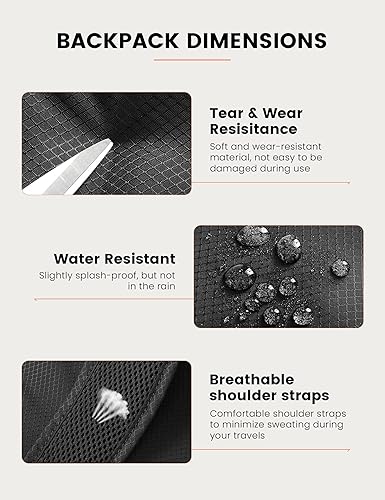 Miniatura 5 de SKYSPER Mochila de senderismo pequeña y ligera de 15L para mujeres y hombres, mochila de viaje plegable, mochila de campamento plegable, mini bolsa