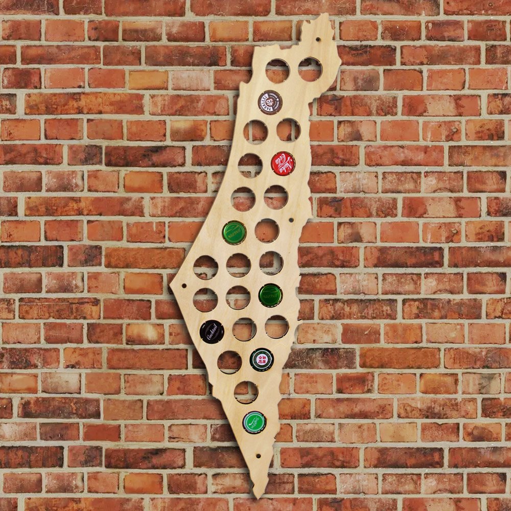 Carte bière Israël pour ranger et afficher ses capsules de bière