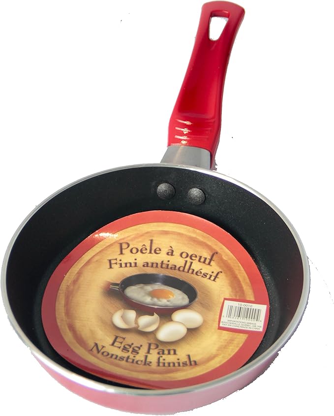 Mirage NonStick Frying Pan/Sauté Pan, 2/1 Egg Fry Pan. Easy Hold Small Frying Pan