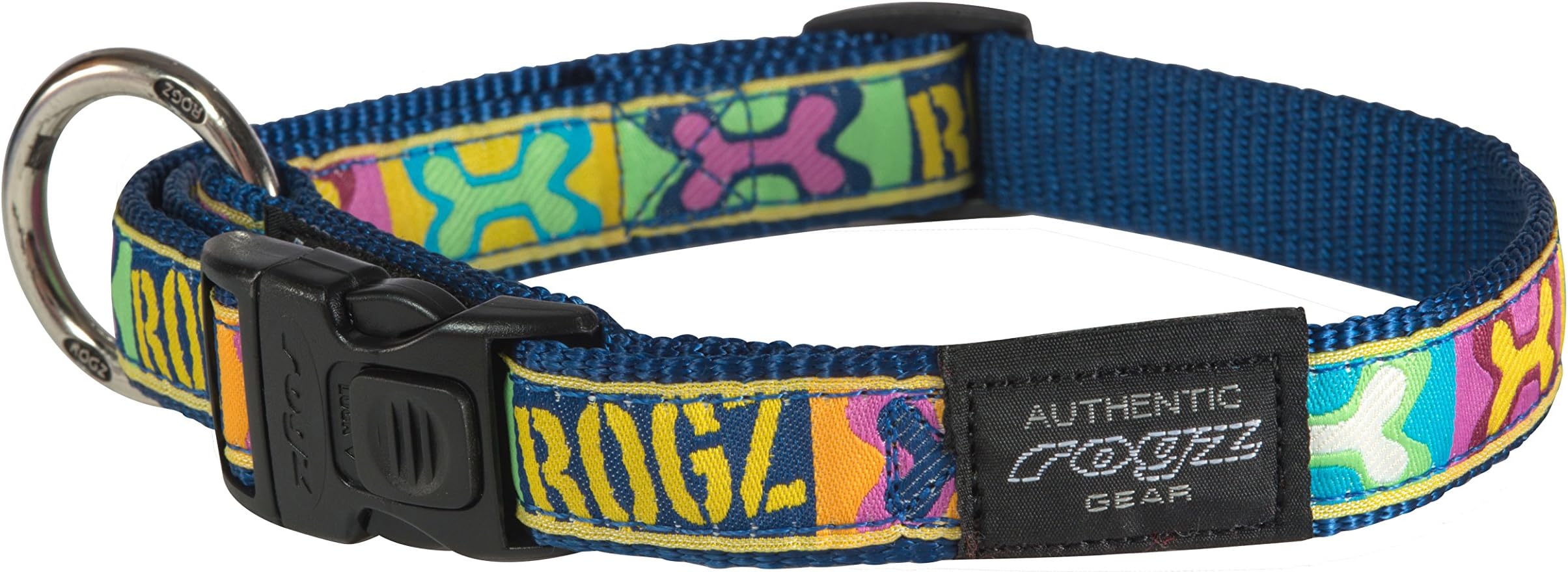 Rogz Beach Bum Collar PopArt, Large, 20 mm, Blue
