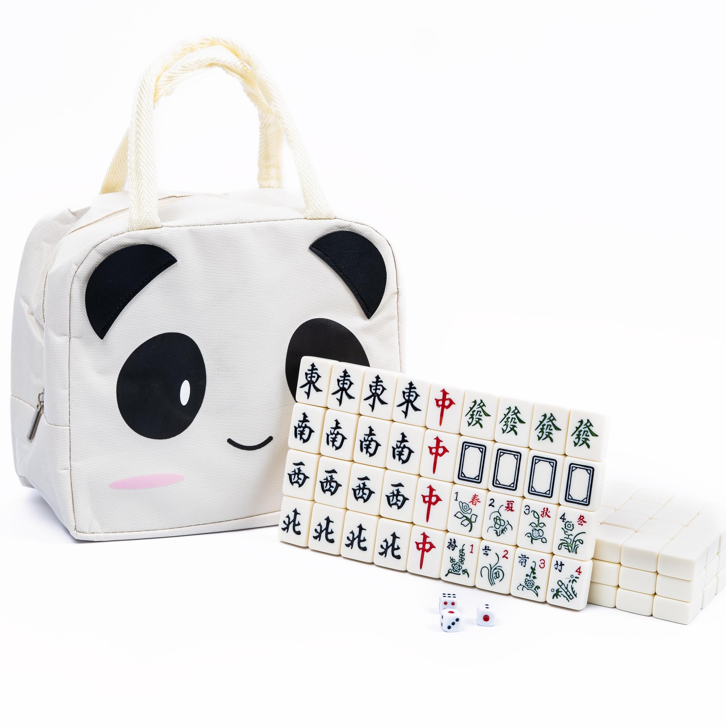 Amazon.com: drizzle 30mm Mahjong Set White - 144 Medium Size Tiles