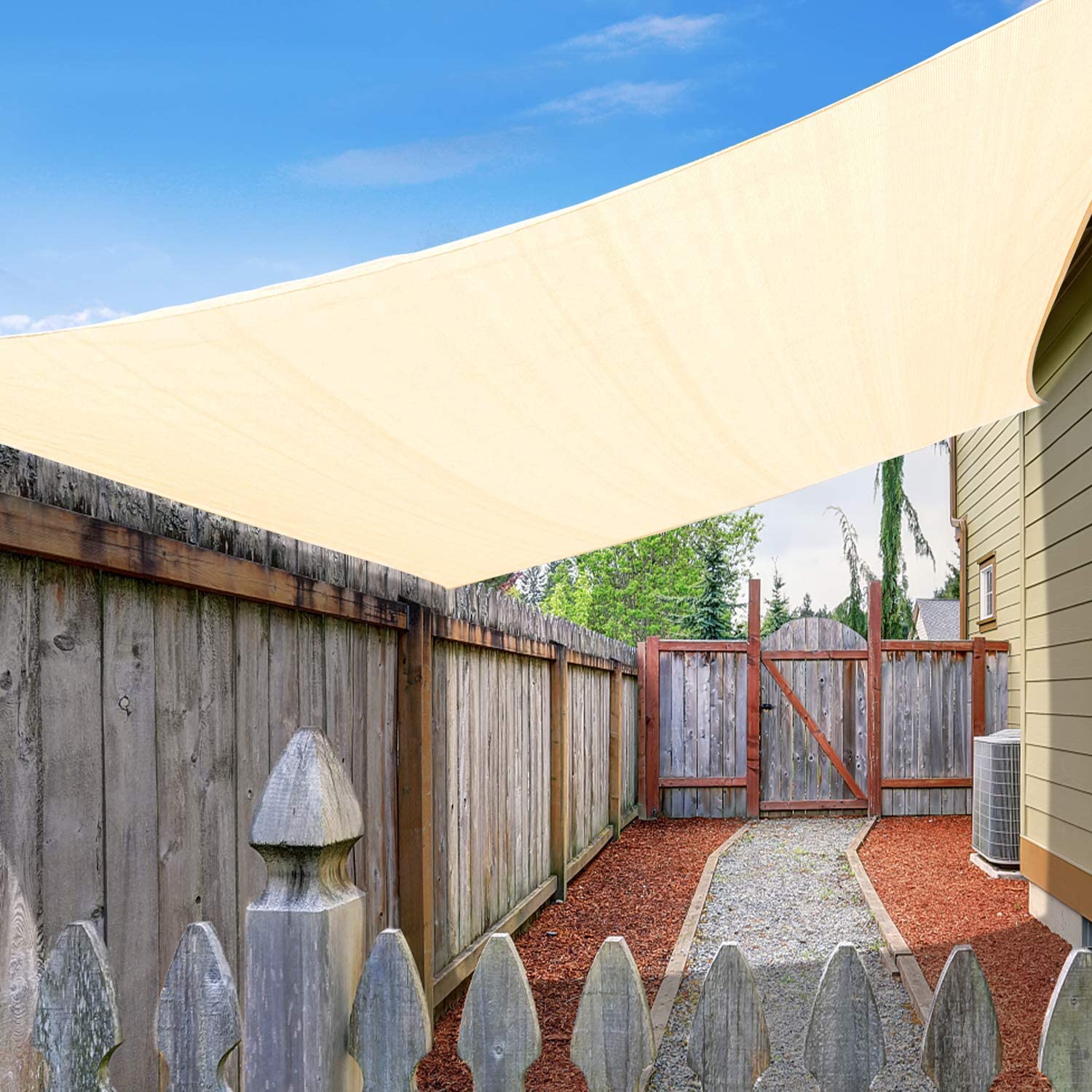 Amagenix90% Shade Fabric Sun Shade Cloth with Grommets GN101 for Pergola Replacement Shade Cover Canopy (We Customized)