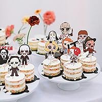 Vista 90 de Rsstarxi Paquete de 36 adornos para cupcakes de Halloween, bruja, fantasma, magdalenas, murciélagos, arañas, gatos, decoración de pasteles