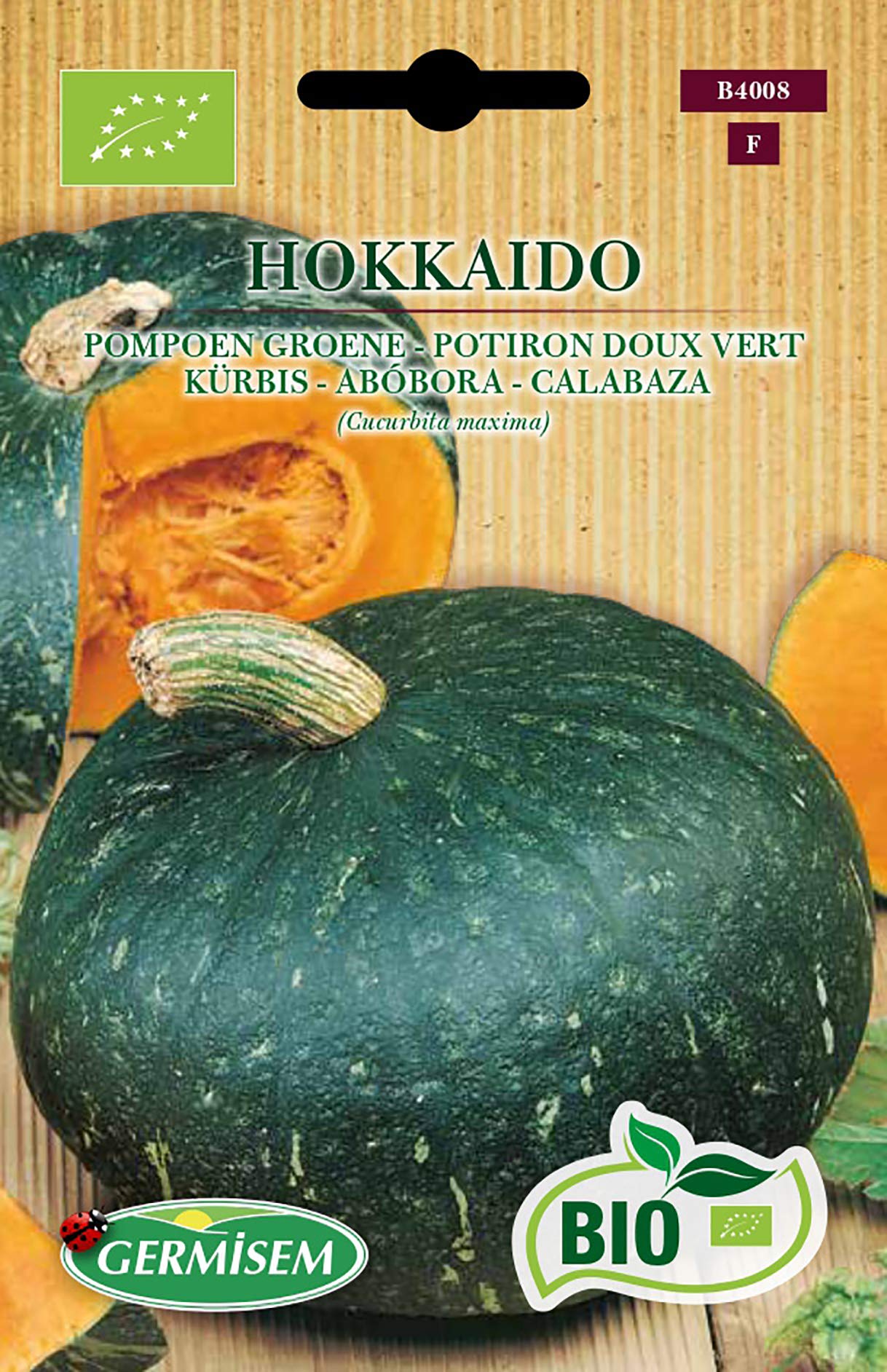 Germisem Orgánica Hokkaido Semillas de Calabaza 2 g