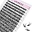 Cluster Lashes 240pcs 40D DIY Eyelash Extension D Curl Long Individual Lashes Mixed Tray Faux Mink Lash Clusters Extensions 0.07 0.10 Black (40D-0.07D-9-16mm)
